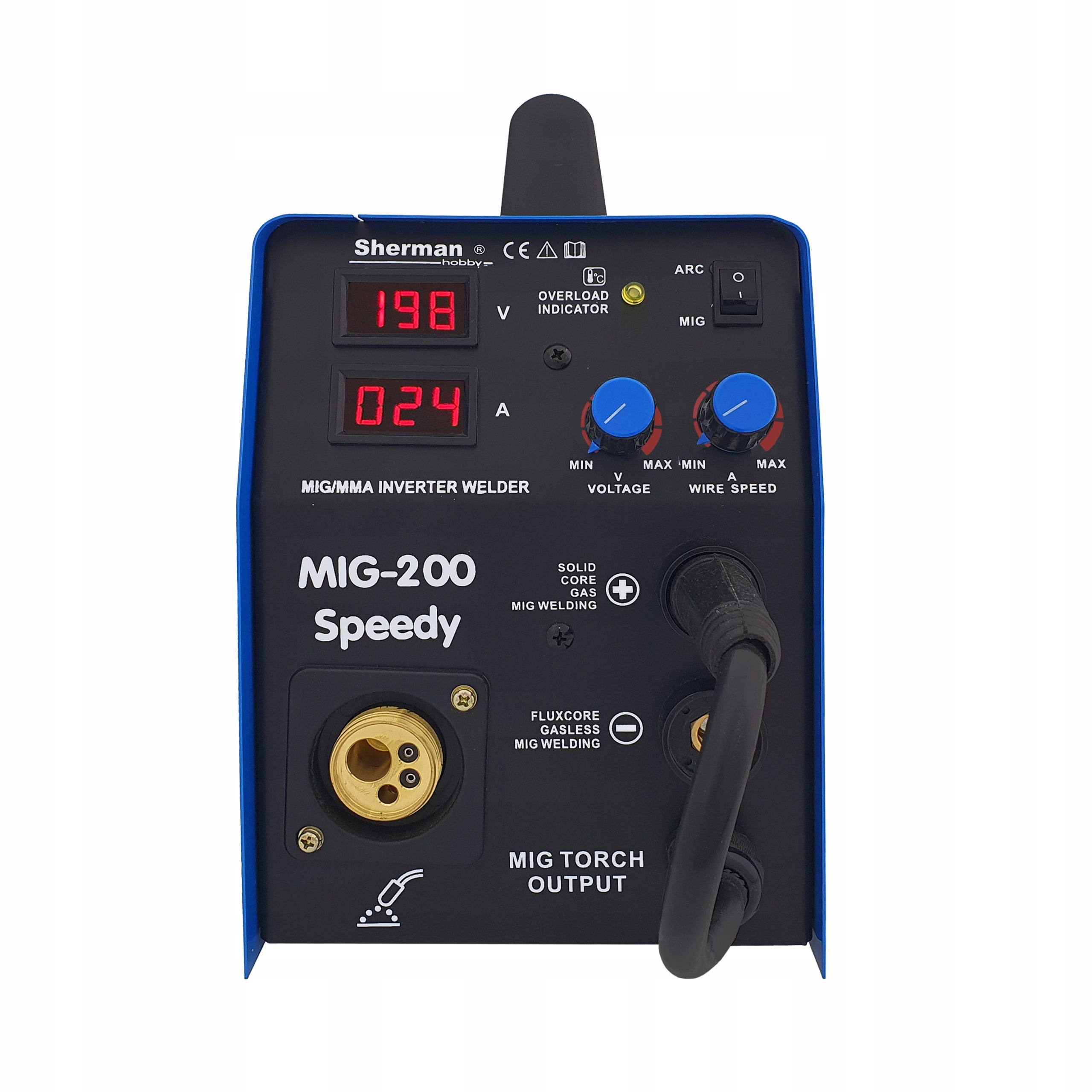 MIGOMAT MIG 200 Speedy SHERMAN 2in1 Inverter MMA 230V 200A Manufacturer code 7811744