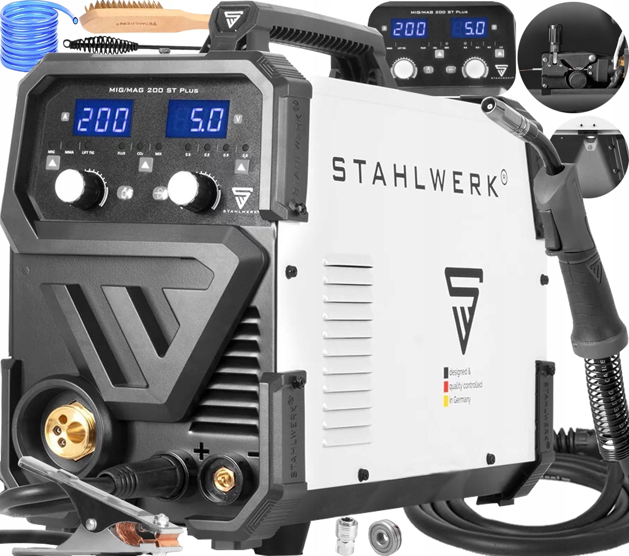 MIGOMAT STAHLWERK MIG MAG 200 ST PLUS 200A TIG MMA INVERTER WELDING MACHINE