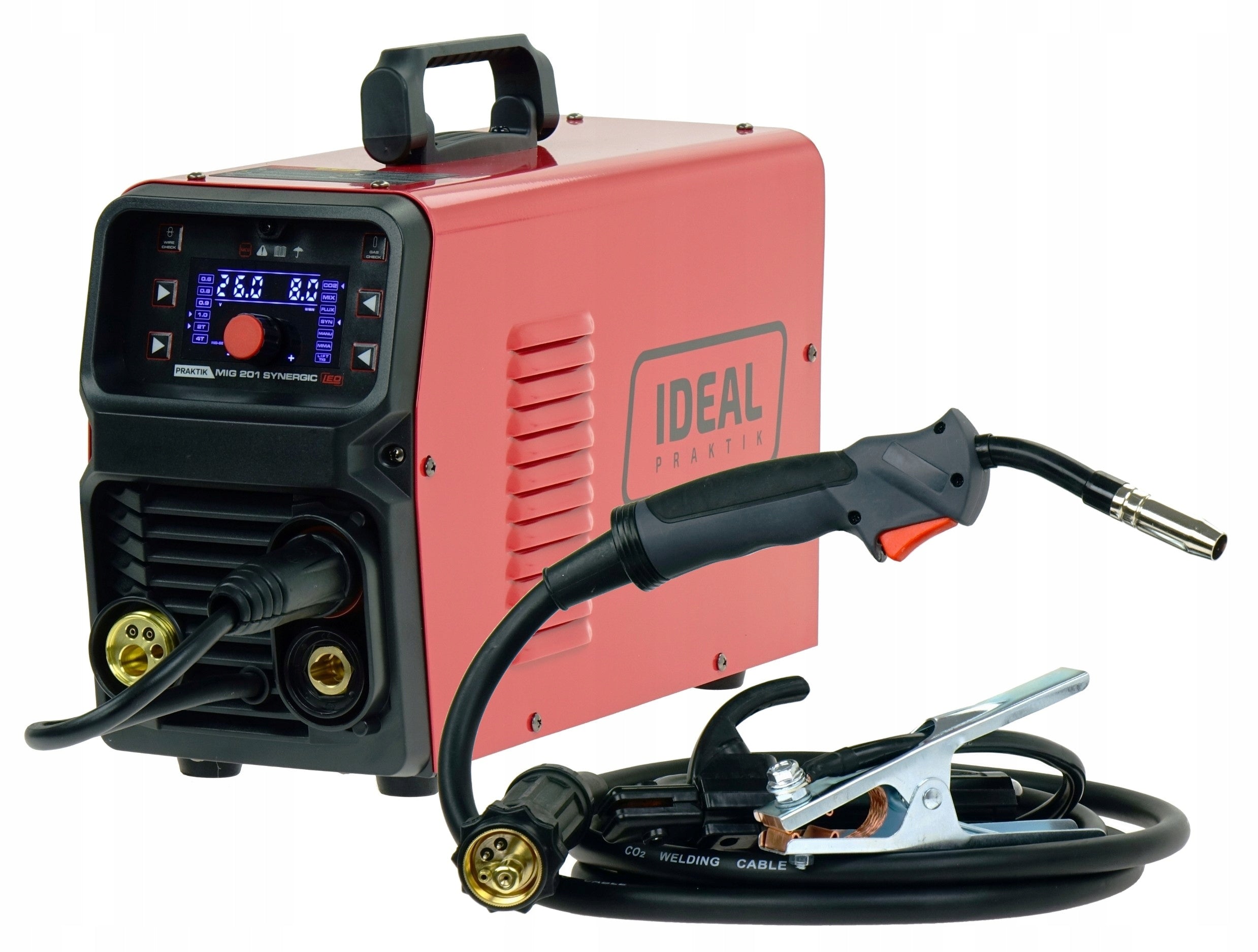 MIGOMAT Semi-automatic welder IDEAL PRAKTIK MIG 201 SYNERGY MIG/TIG/MMA Packaging status original
