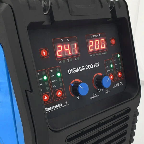 MIGOMAT Sherman Digimig 200 HIT MIG MMA TIG LIFT 3in1 200A Supply voltage (V) 230