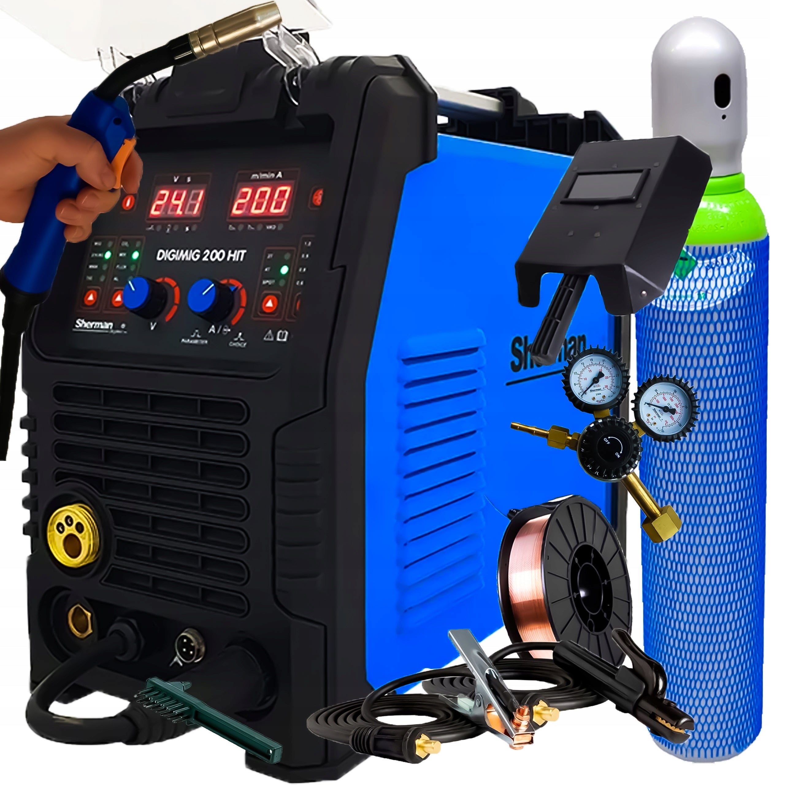 MIGOMAT Sherman Digimig 200 HIT MIG MMA TIG LIFT 3in1 200A