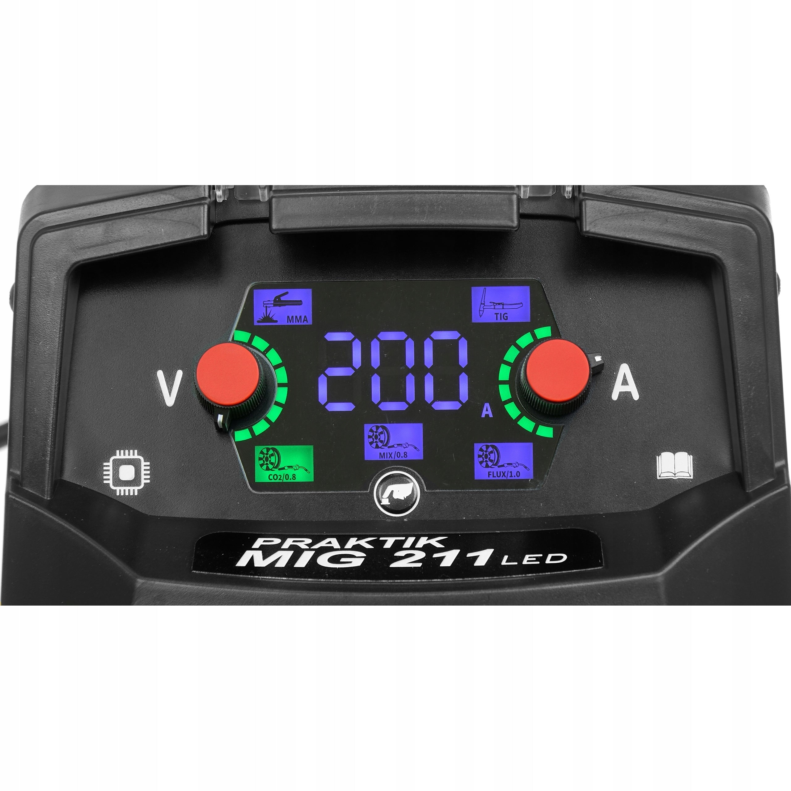 MIGOMAT WELDING MACHINE IDEAL PRAKTIK MIG 211 SYNERGY LED MMA TIG 200A 230V FLUX Brand IDEAL