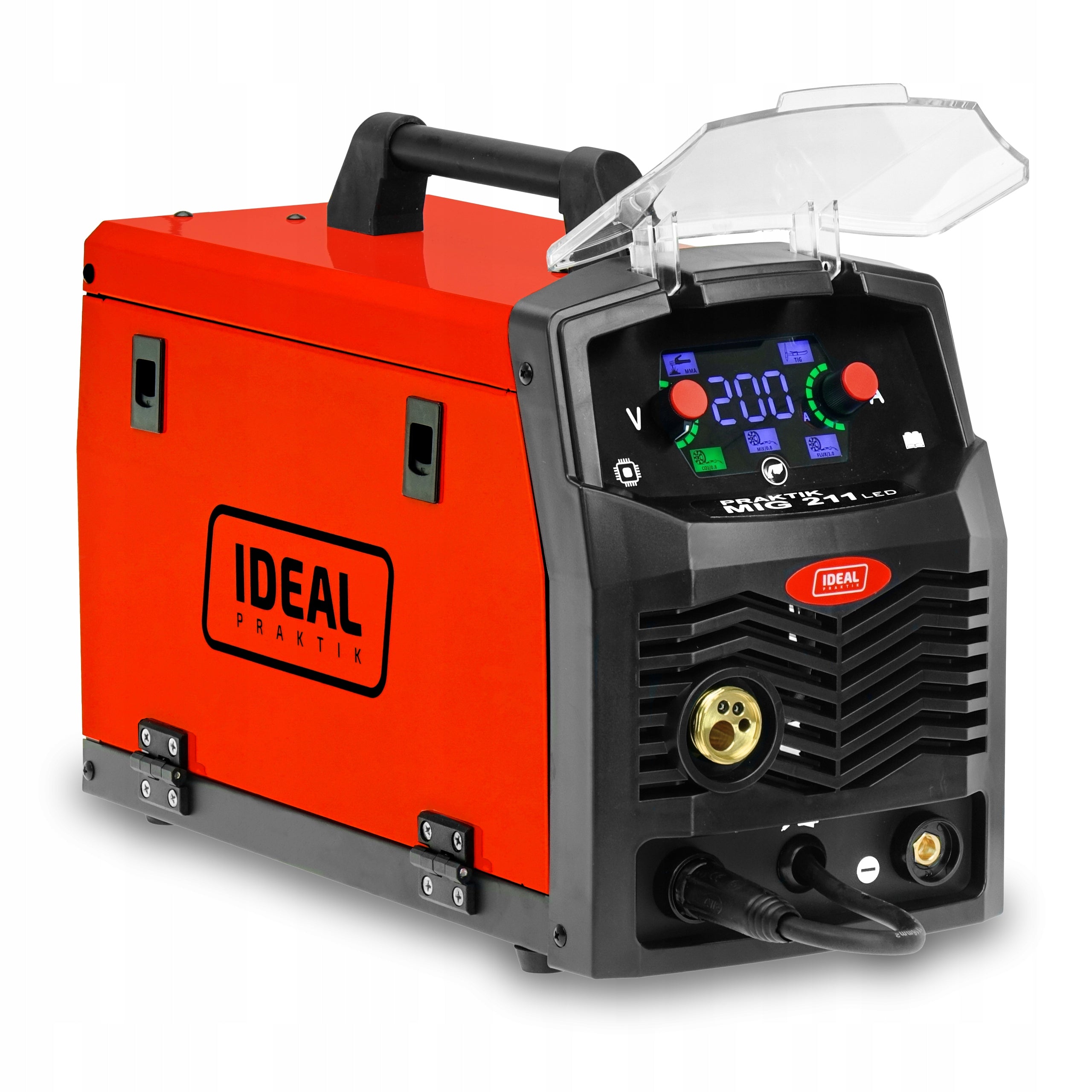 MIGOMAT WELDING MACHINE IDEAL PRAKTIK MIG 211 SYNERGY LED MMA TIG 200A 230V FLUX Model Spawarka PRAKTIK MIG 211 SYNERGIC LED Ideal