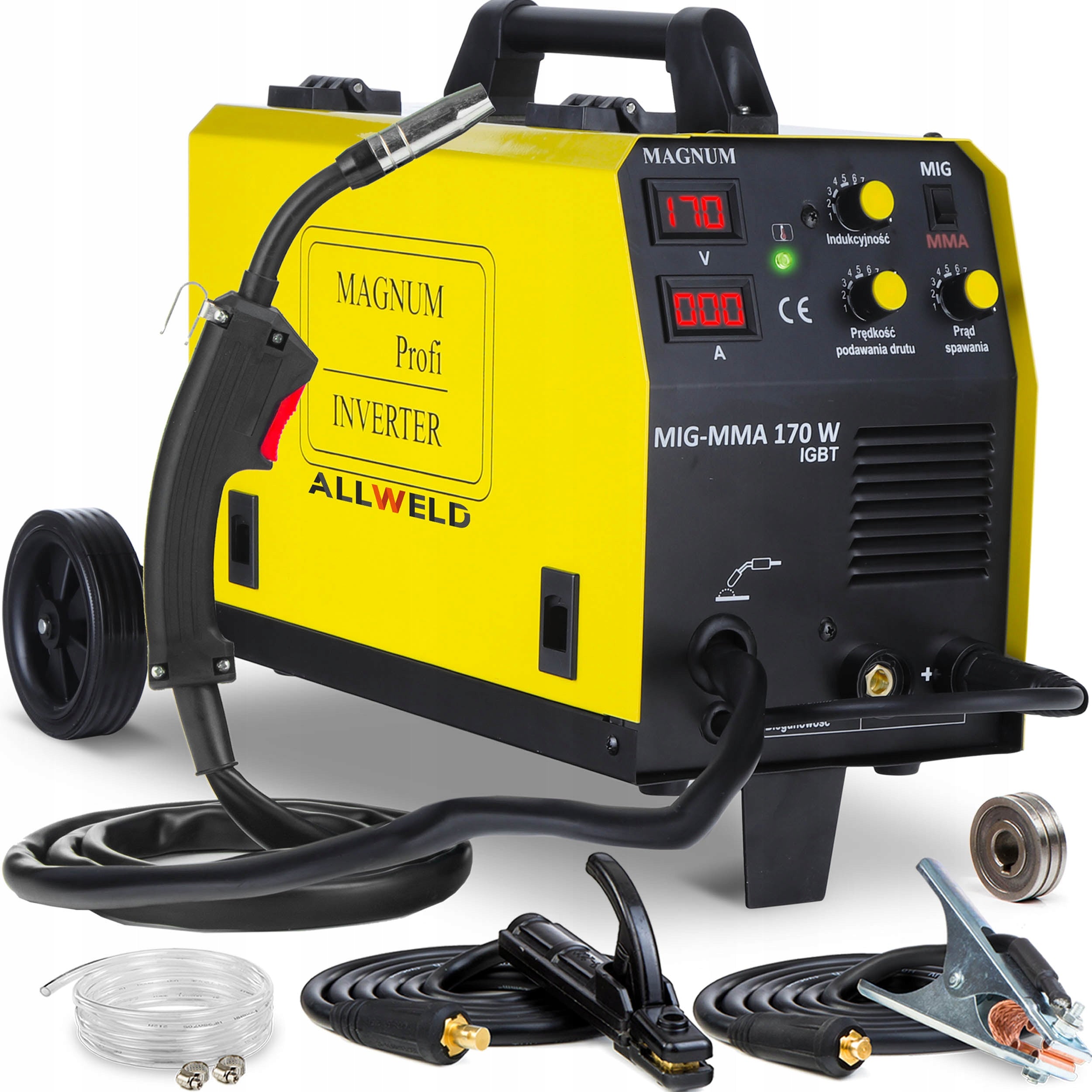 MIGOMAT WELDING MACHINE MAGNUM MIG 170W MMA MAG ALU IGBT 230V 30-160A SYNERGY
