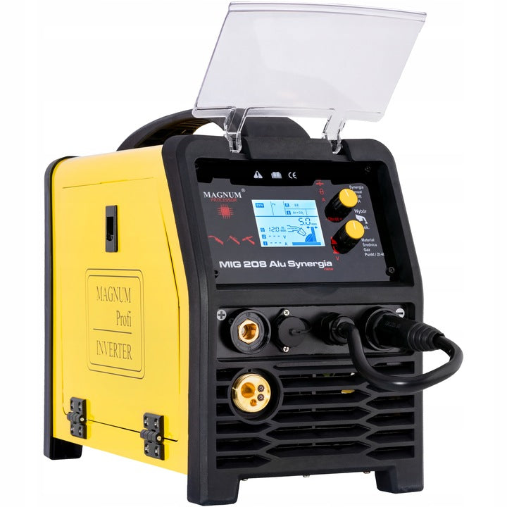MIGOMAT WELDING MACHINE MAGNUM MIG 208 ALU SYNERGY TIG MMA 3W1 200A Brand Magnum