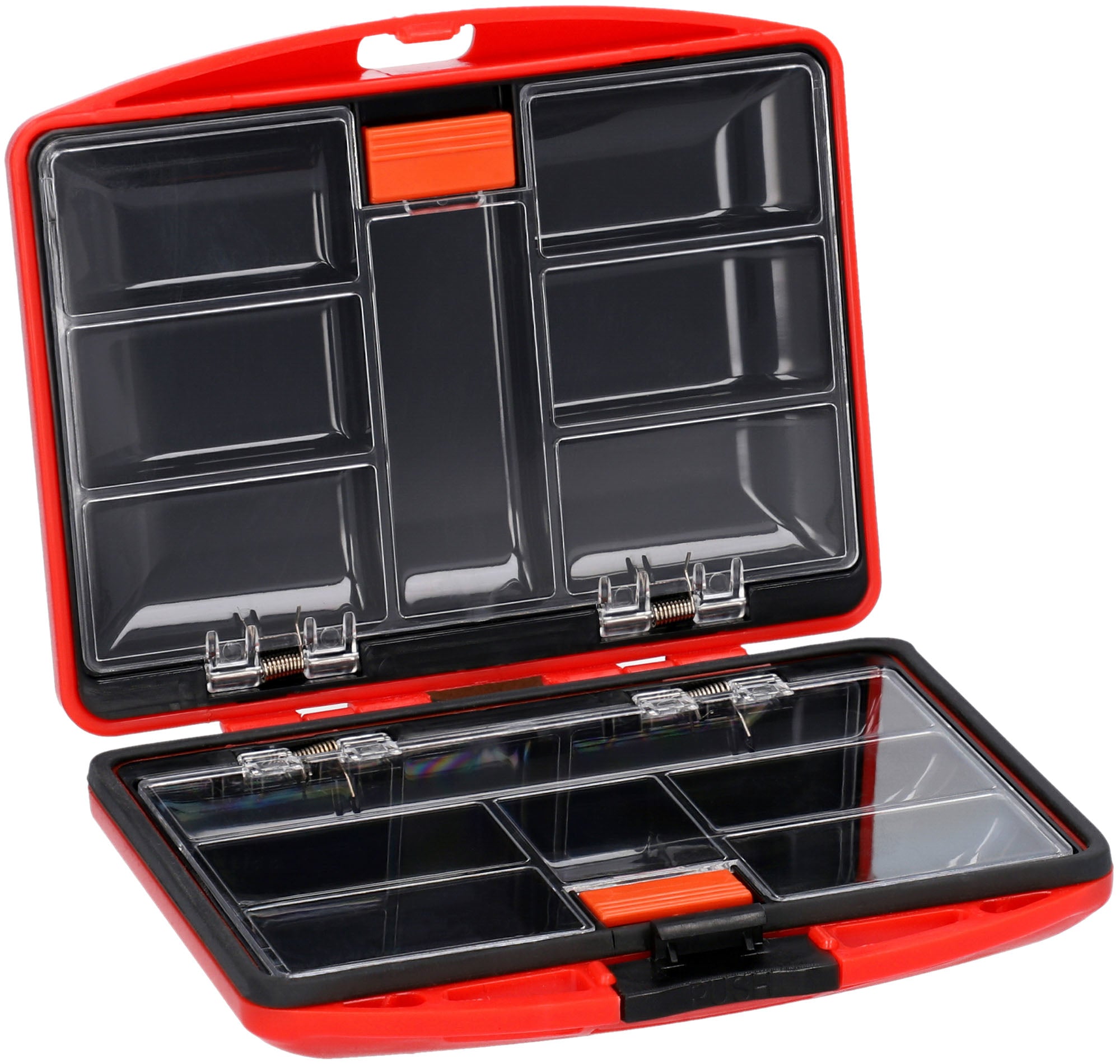 MIKADO BOX DOUBLE-SIDED fishing toolbox WITH COMPARTMENTS 11x9x2.5cm Manufacturer code UACH-H437