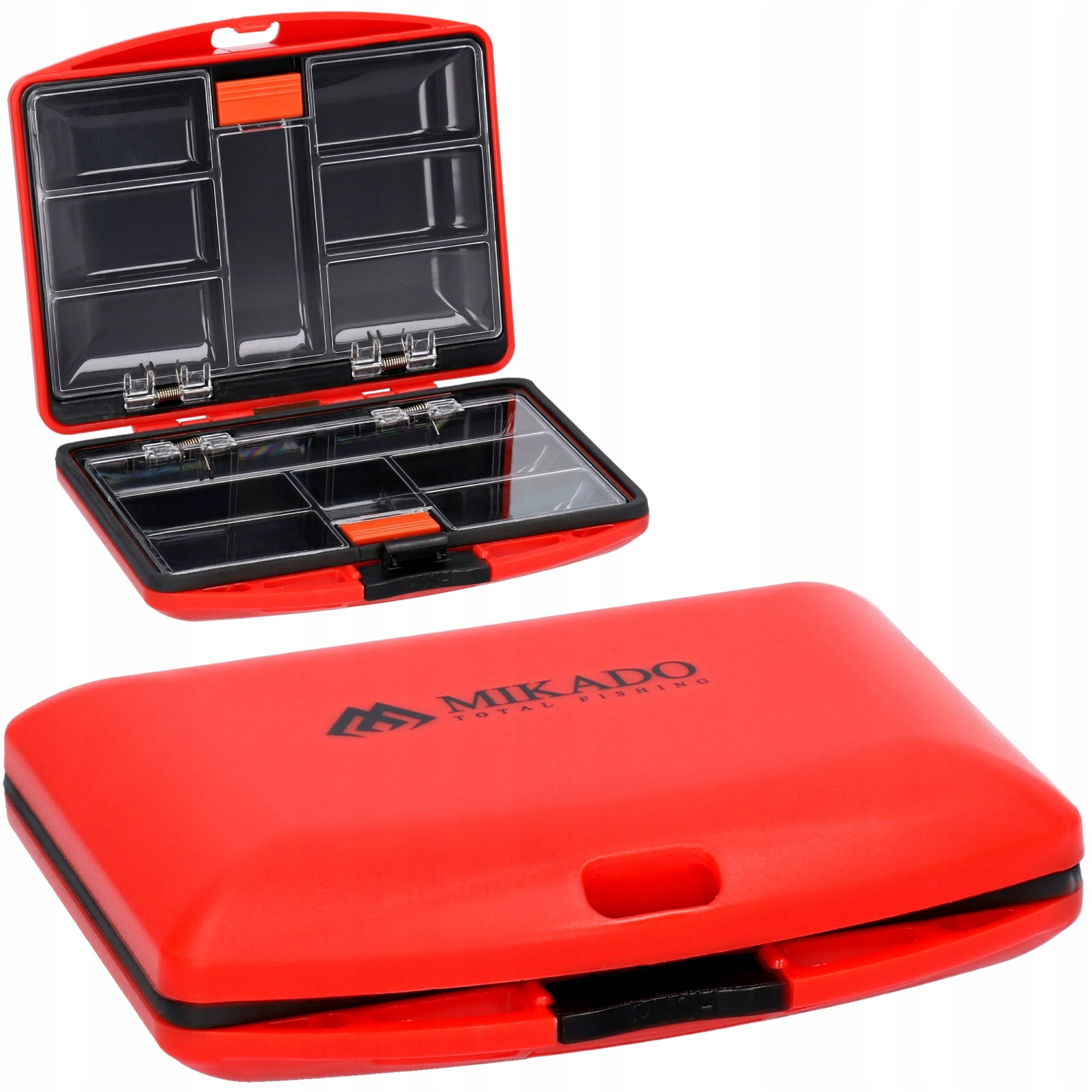 MIKADO BOX DOUBLE-SIDED fishing toolbox WITH COMPARTMENTS 11x9x2.5cm