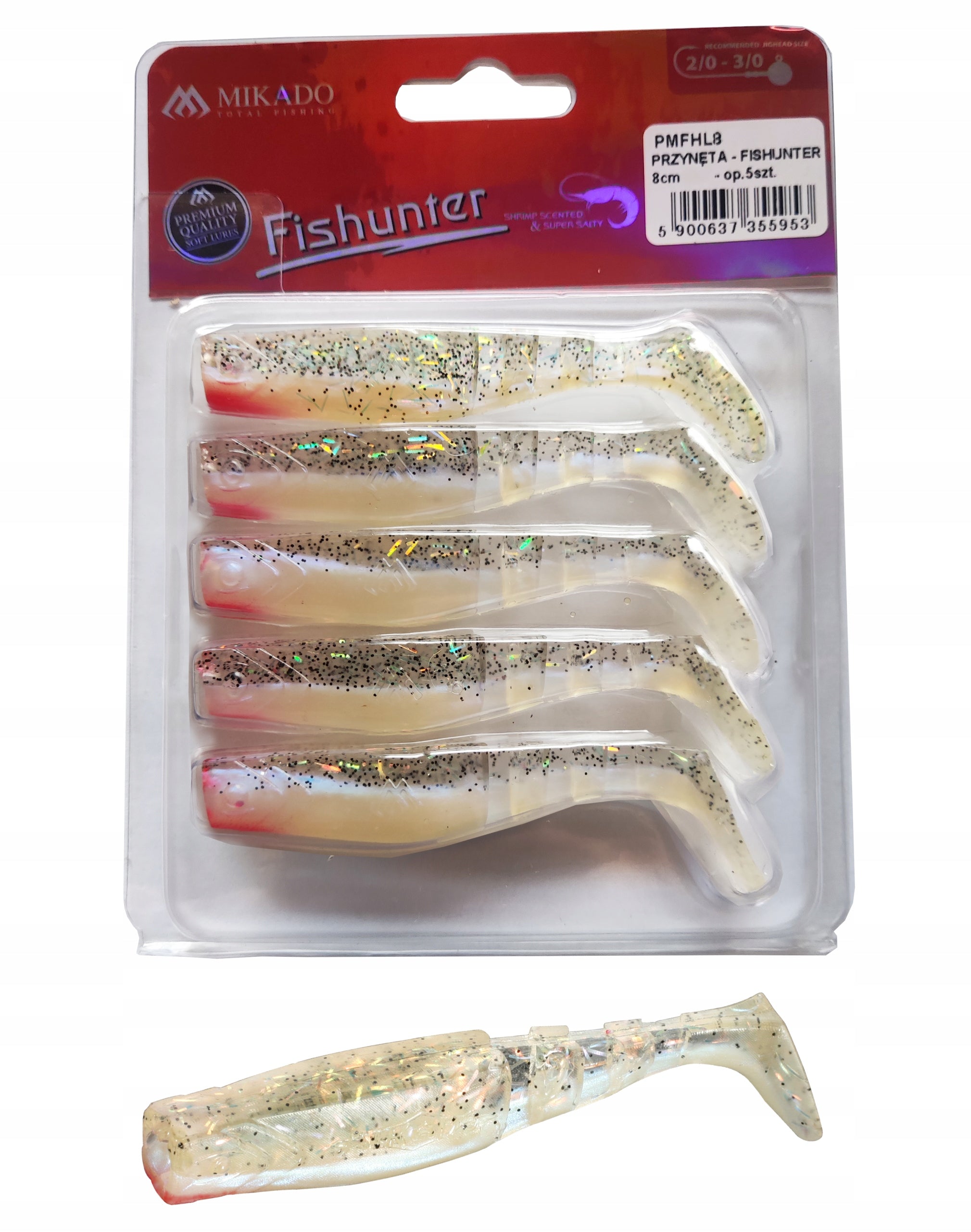 MIKADO Bait hoof FISHUNTER 8cm 122RT 5 pieces