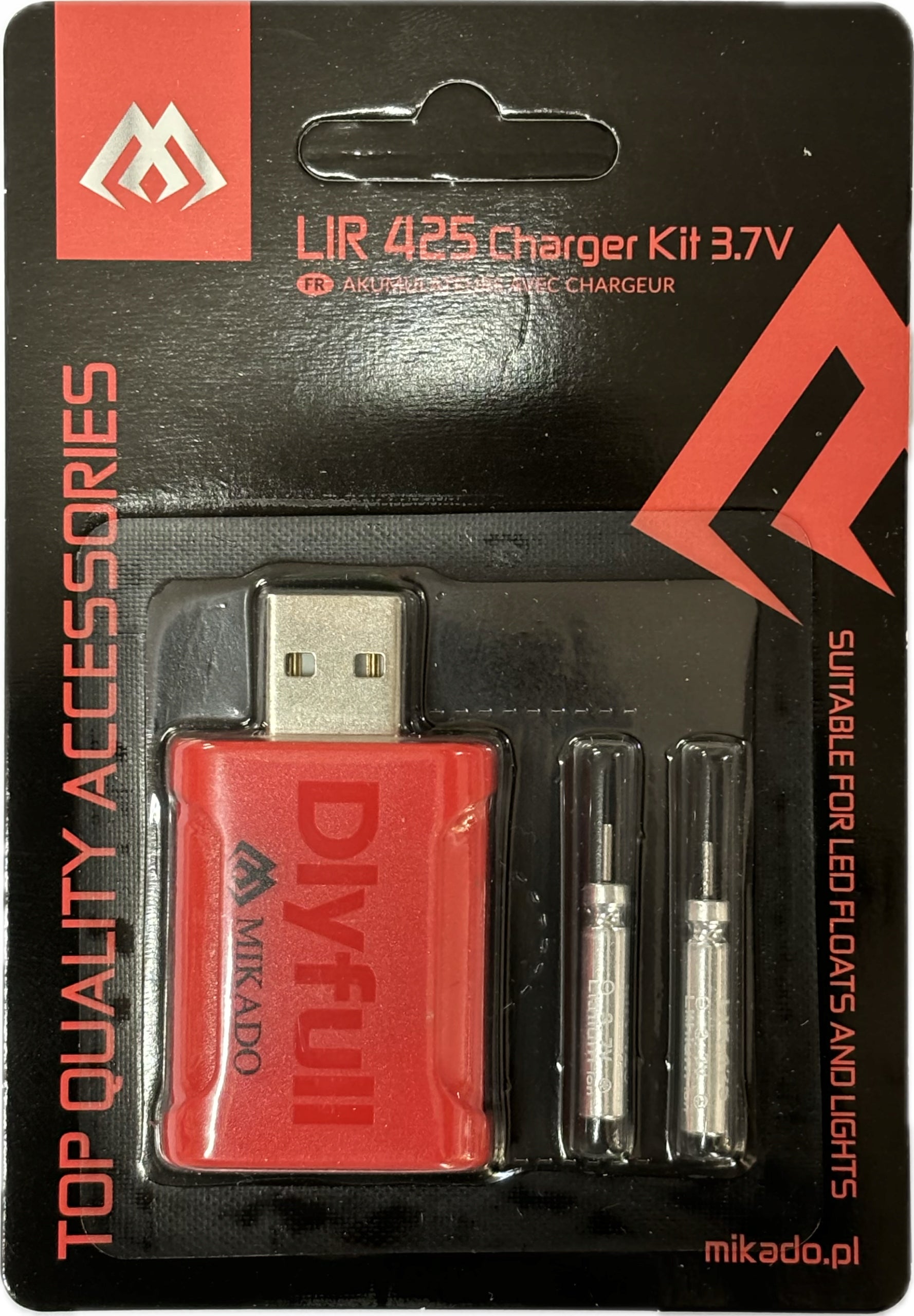 MIKADO FLOAT BATTERIES WITH CHARGER LIR425 EAN (GTIN) 5900637108740