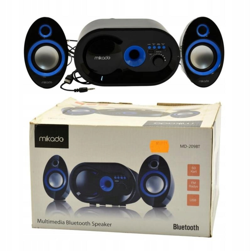 MIKADO MD-209 BT Black Blue speaker