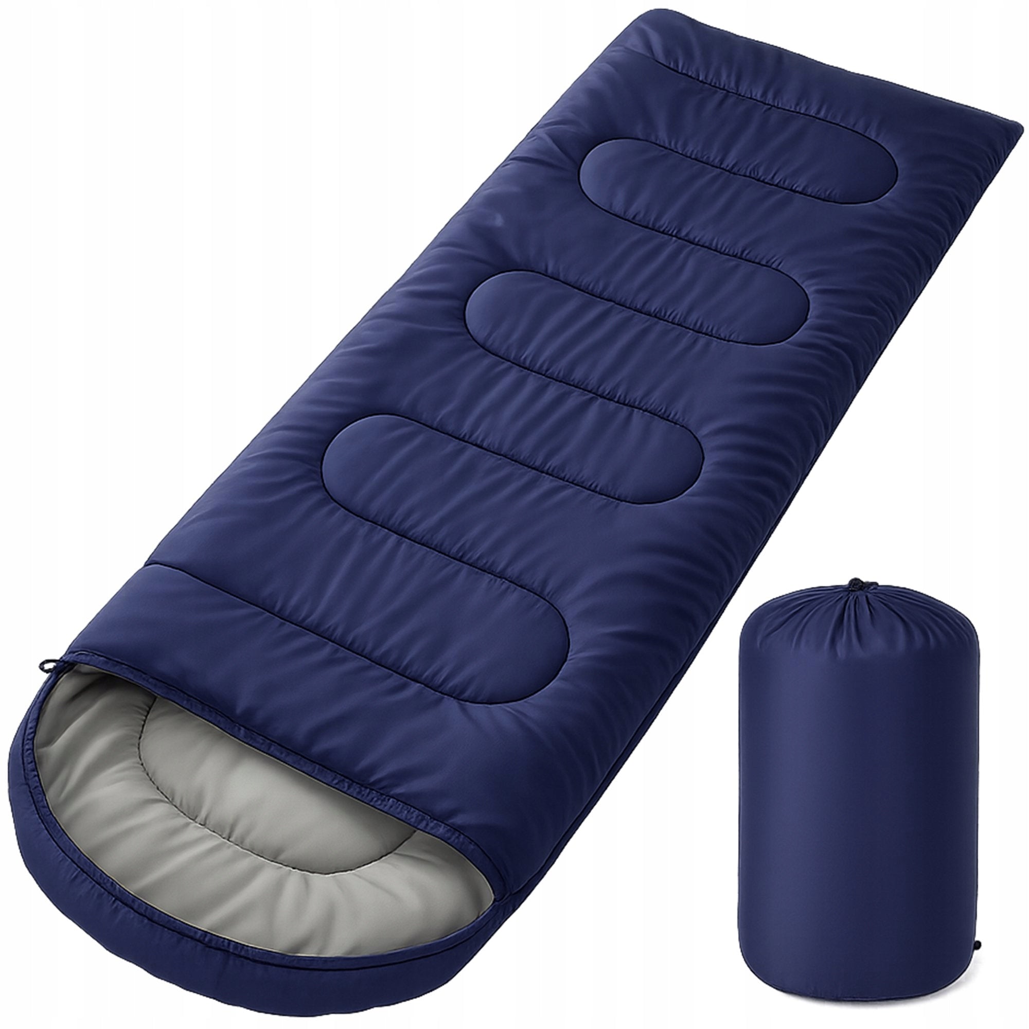 MILITARY HIKING SLEEPING BAG CAMPING DUVET HOOD MUMMY WARM + COVER