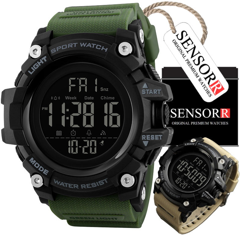 MILITARY MEN'S WATCH SHOCKPROOF WATERPROOF LARGE LED SCREEN SENSORR