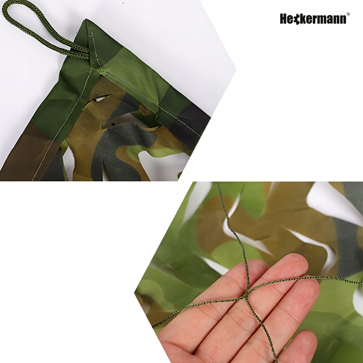 MILITARY MESH 2x4m MASKING SHADING GARDEN CAMOUFLAGE 8m2 + BANDS Height 2 m
