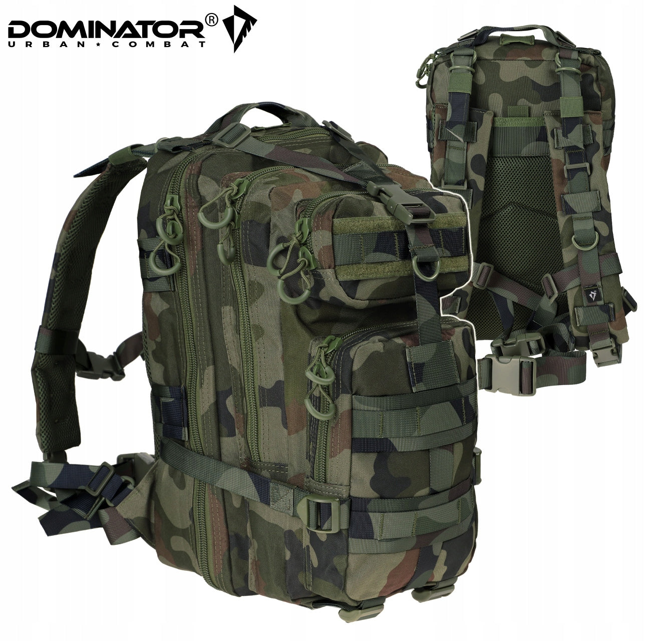 MILITARY TACTICAL BACKPACK DOMINATOR SHADOW MOLLE FULL WZ.93 PANTHER CAMO+GR Brand Dominator UC
