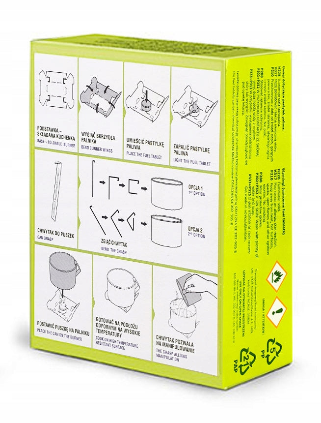MILITARY TOURIST FIELD COOKER + FUEL 8PCS Packaging status original