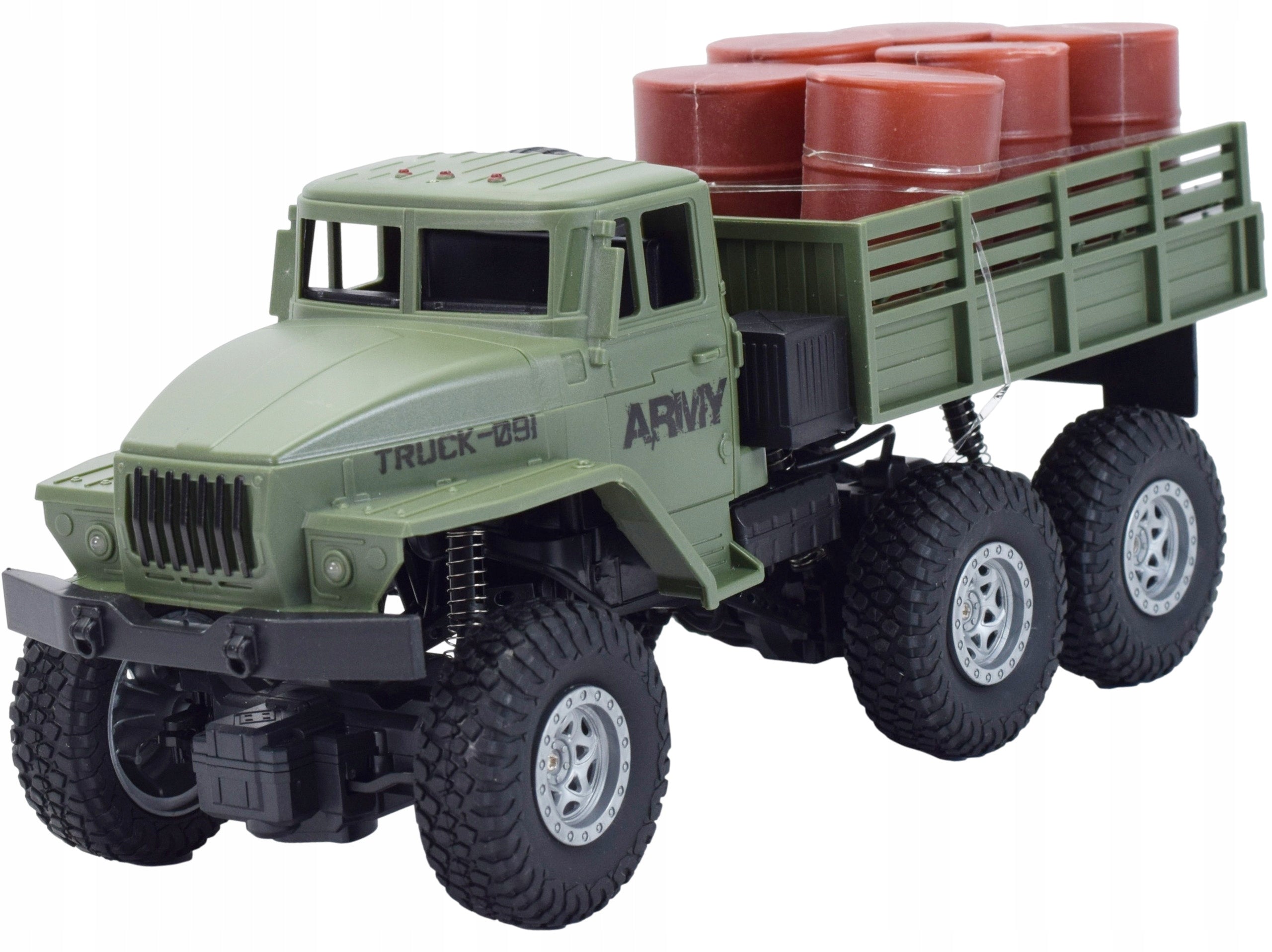 MILITARY TRUCK URAL Remote Controlled Scale 1:16 6x6 LED Lights Kind driving