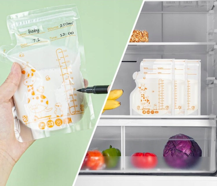 MILK FREEZING STORAGE BAGS SEALED SET OF 80 PIECES 250ML Manufacturer code WORECZKI DO MLEKA STREFAZAKUPÓW