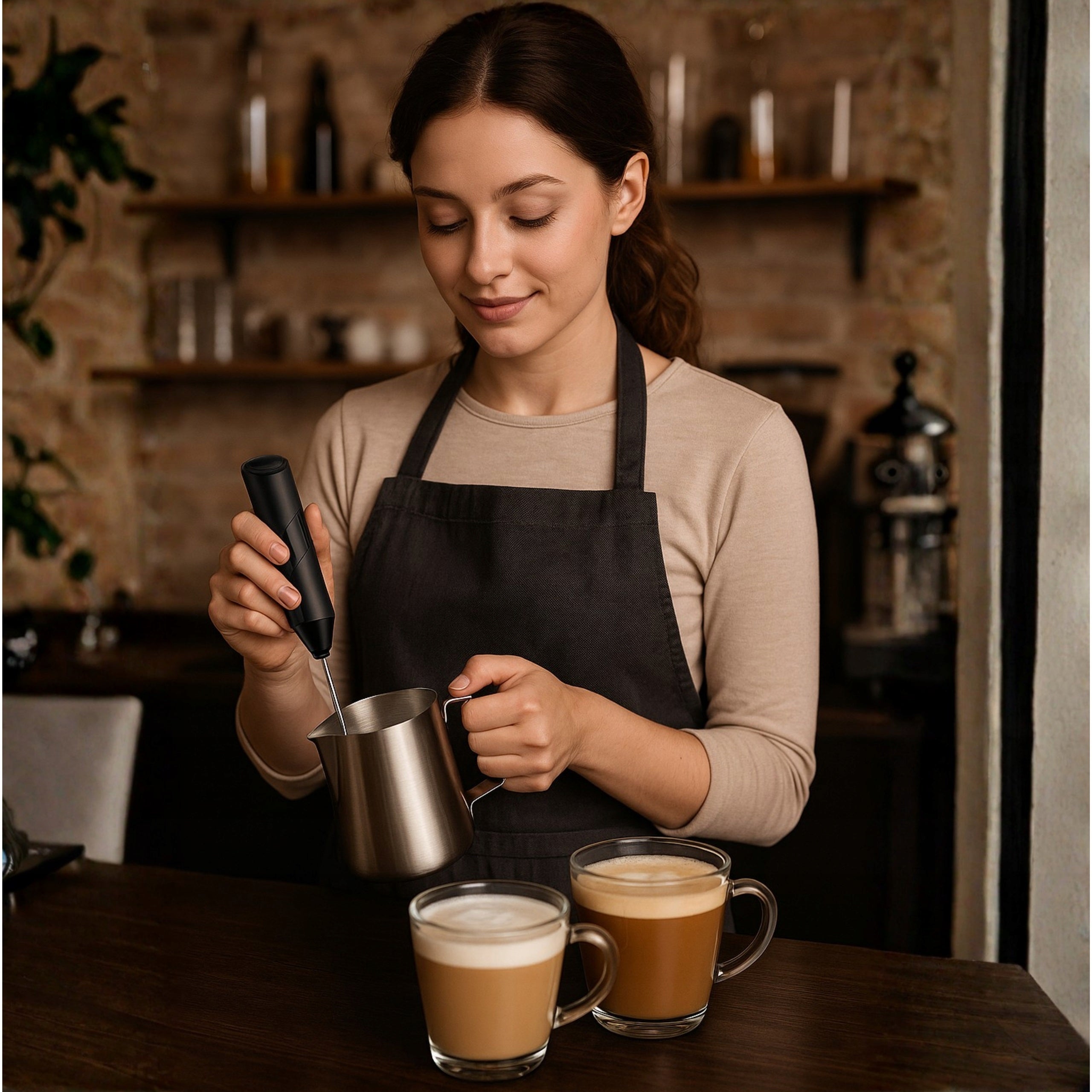 MILK FROTHER ELECTRIC COFFEE COCOA MINI MIXER BATTERY OPERATED MONTESSA Power 8 W