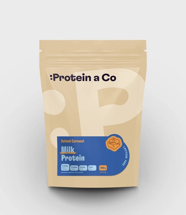 MILK PROTEIN – lactose-free protein 1 kg, FLAVOR: Salted caramel