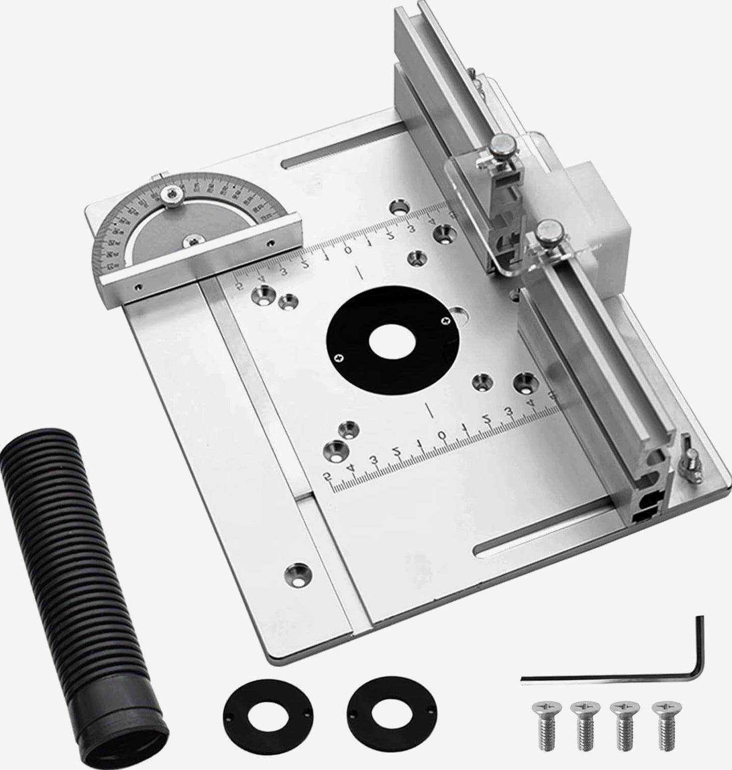 MILLING PLATE MILLING TABLE SET 240X200X5MM ALUMINUM SILVER