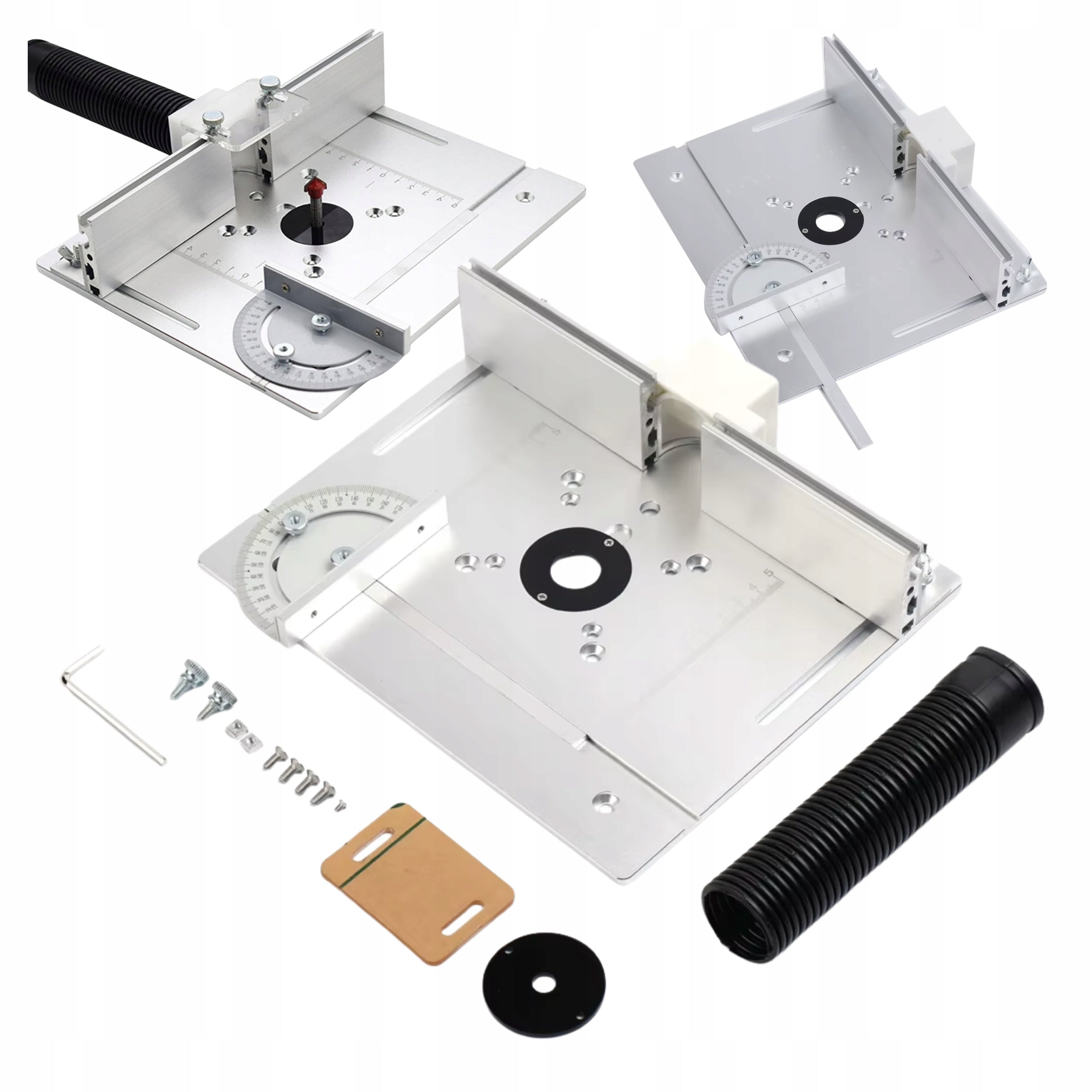 MILLING TABLE TOP ALUMINUM TABLE MOUNTING PLATE 240X200MM WITH GUIDE