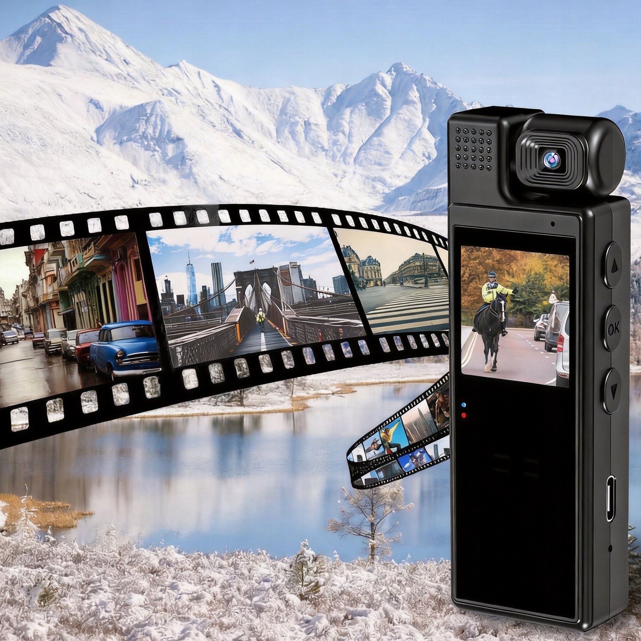 MINI 1080P SPORTS CAMERA WITH MOTION DETECTION AND INFRARED DURABLE Packaging status original