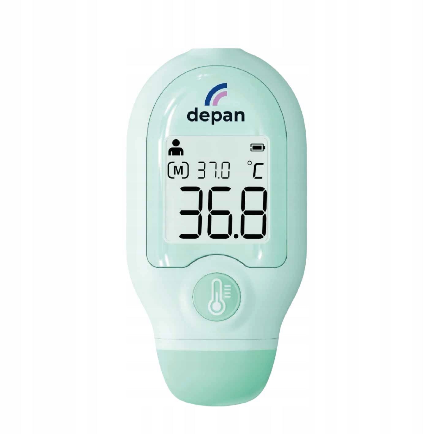 MINI 2-in-1 Non-Contact Thermometer, Front/Object, Depan DET-3022, Mint Medical device yes