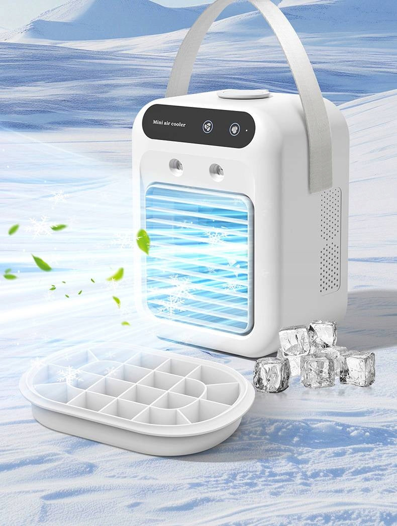 MINI AIR CONDITIONER 500ML 3IN1 FAN HUMIDIFIER AIR COOLING Product weight 1.68 kg