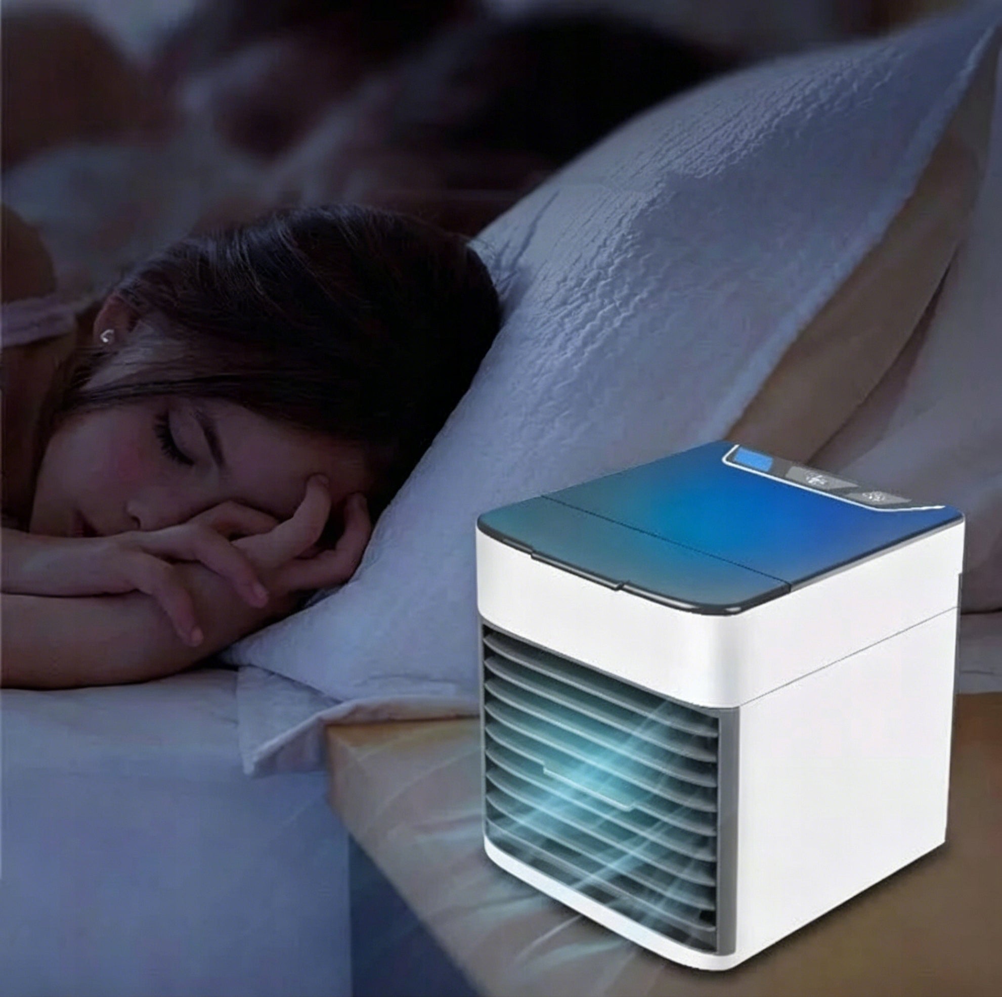 MINI AIR CONDITIONER USB COOLING HUMIDIFIER FAN 3IN1 500ML Noise level 60 dB