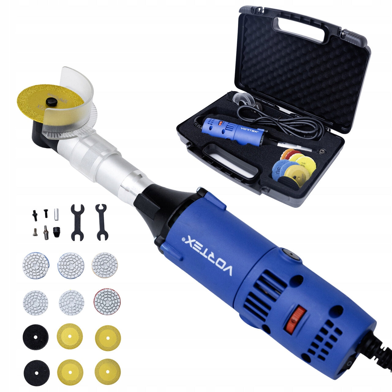 MINI ANGLE GRINDER NETWORK PRECISION POLISHER STRONG 550W + ACCESSORIES