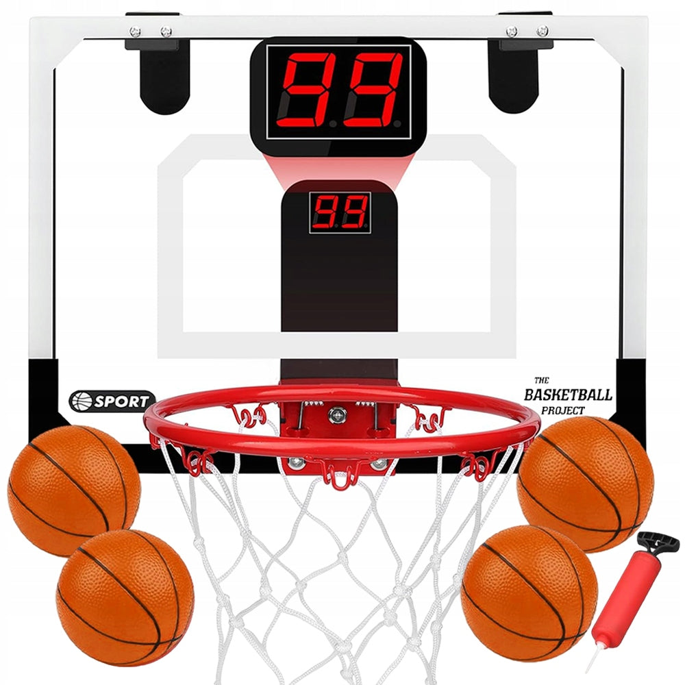 MINI BASKETBALL BASKET WITH WALL MOUNTED POINT COUNTER