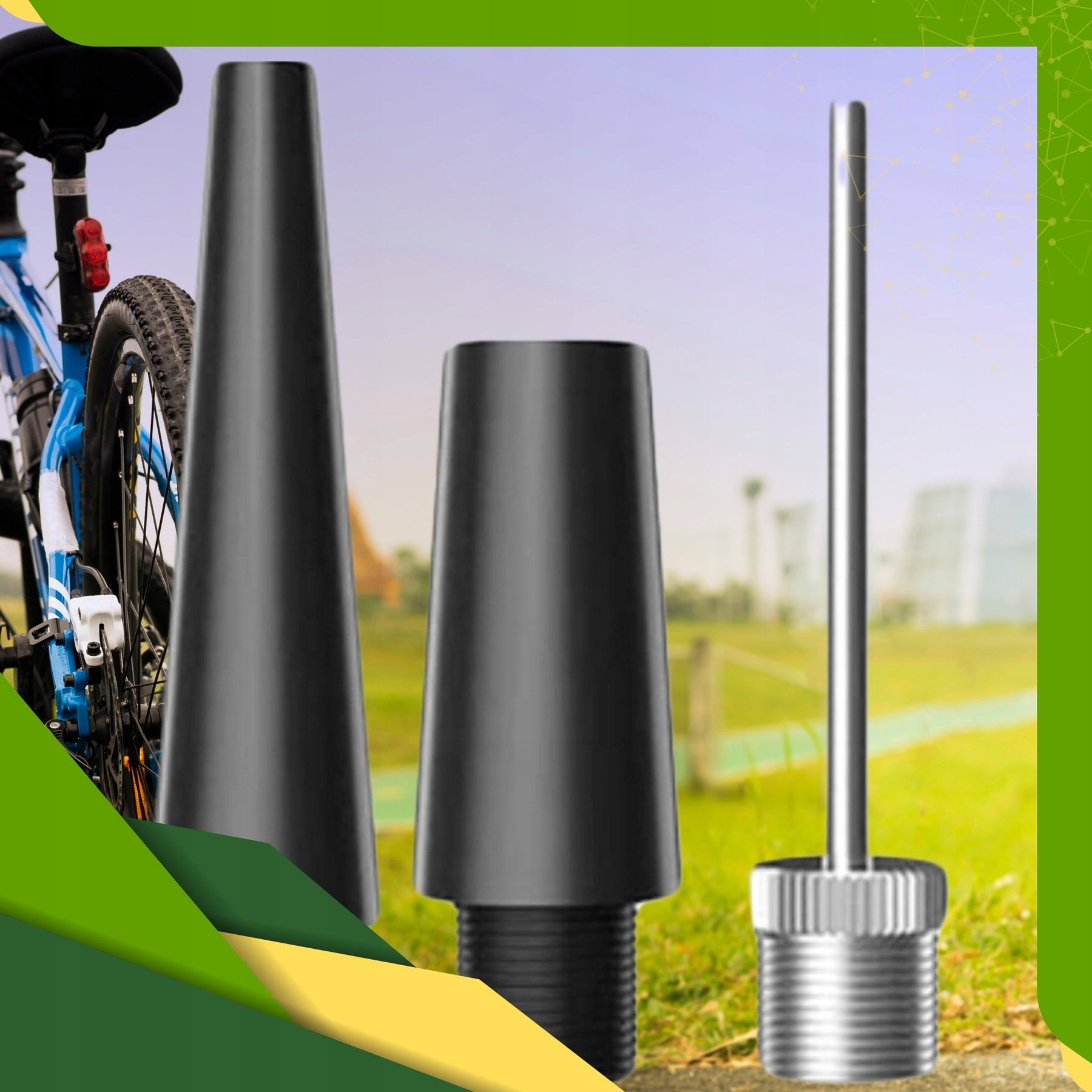 MINI BICYCLE PUMP MANUAL ALUMINUM COMPACT FOR SCOOTER BIKE 7 BAR Brand RDS