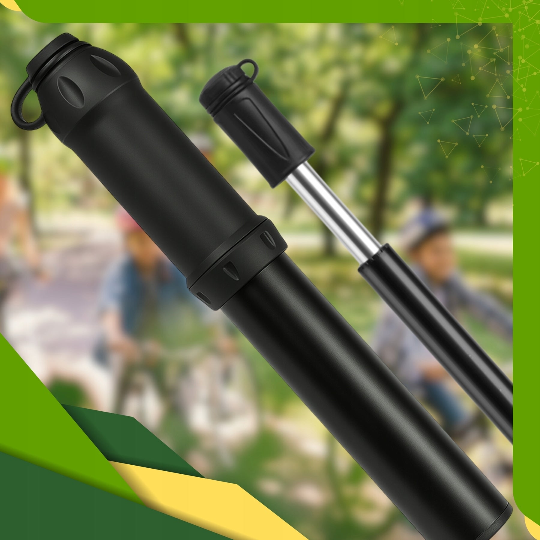 MINI BICYCLE PUMP MANUAL ALUMINUM COMPACT FOR SCOOTER BIKE 7 BAR Kind manual