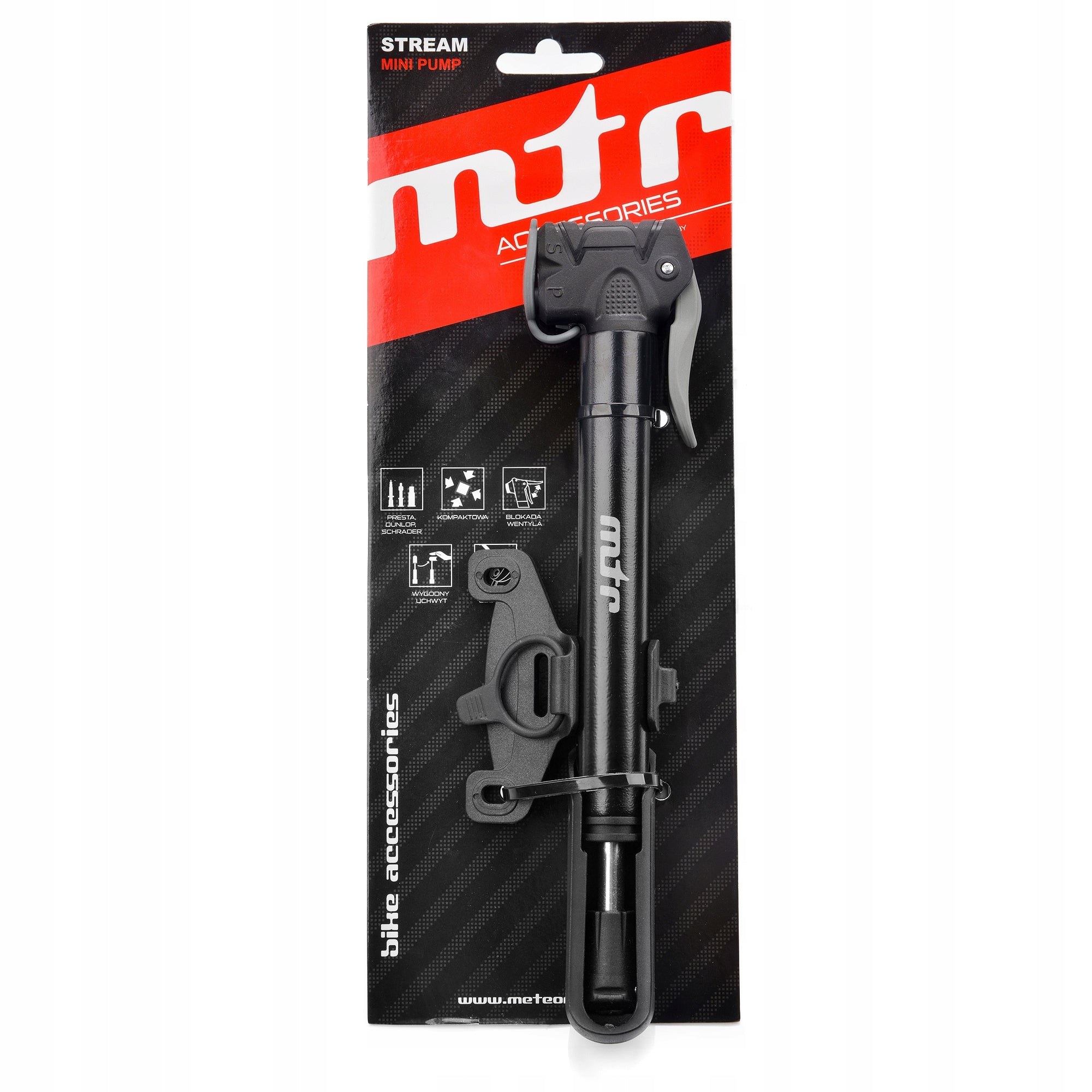 MINI BIKE PUMP METEOR STREAM aluminium Brand Meteor