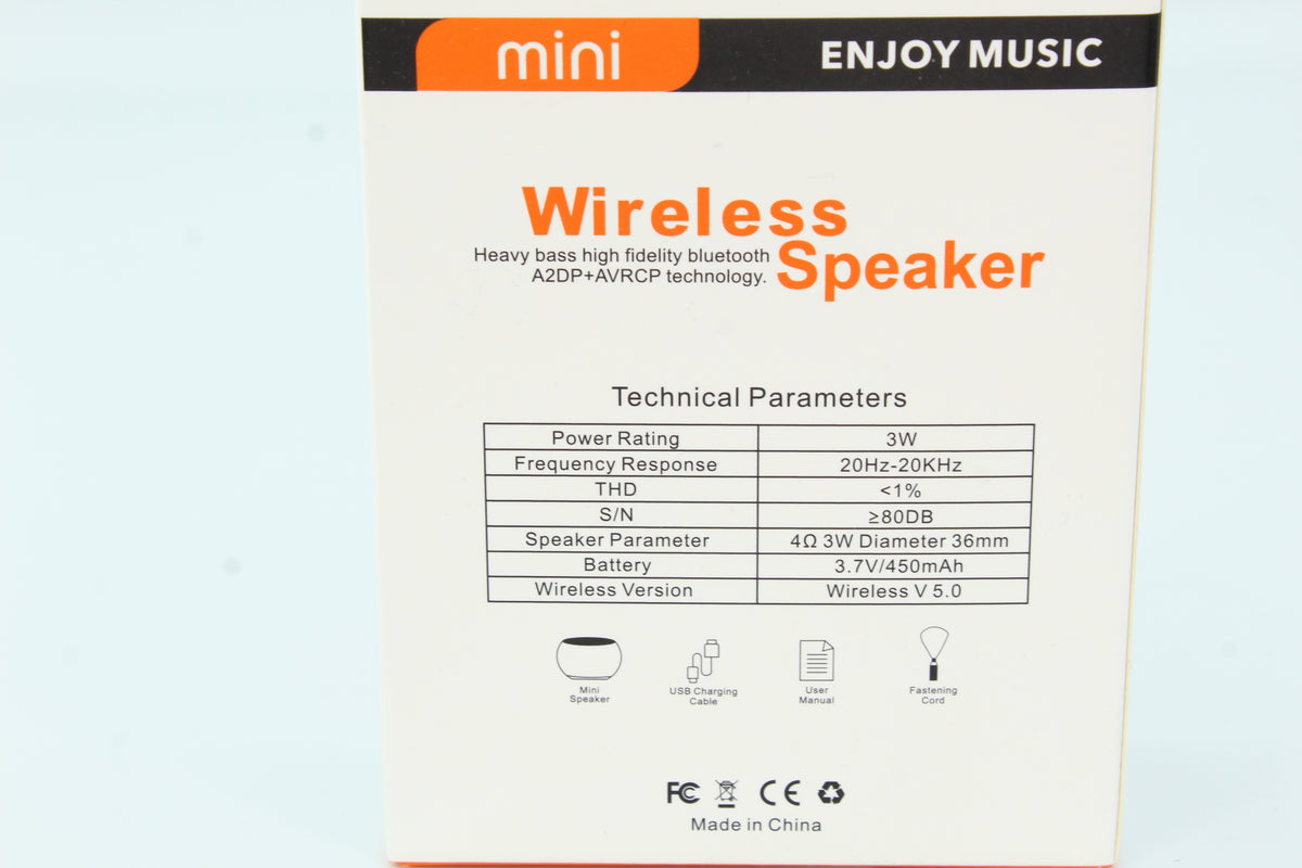 MINI BLUETOOTH PORTABLE SPEAKER 3 W EAN (GTIN) 6920236450025