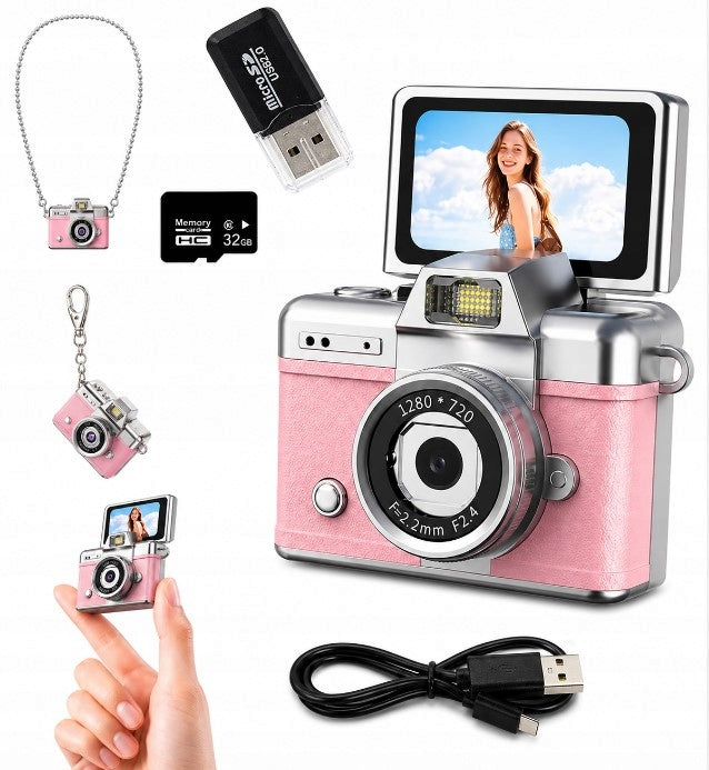 MINI CAMERA KEYCHAIN - 32 GB MEMORY - BACKPACK GADGET