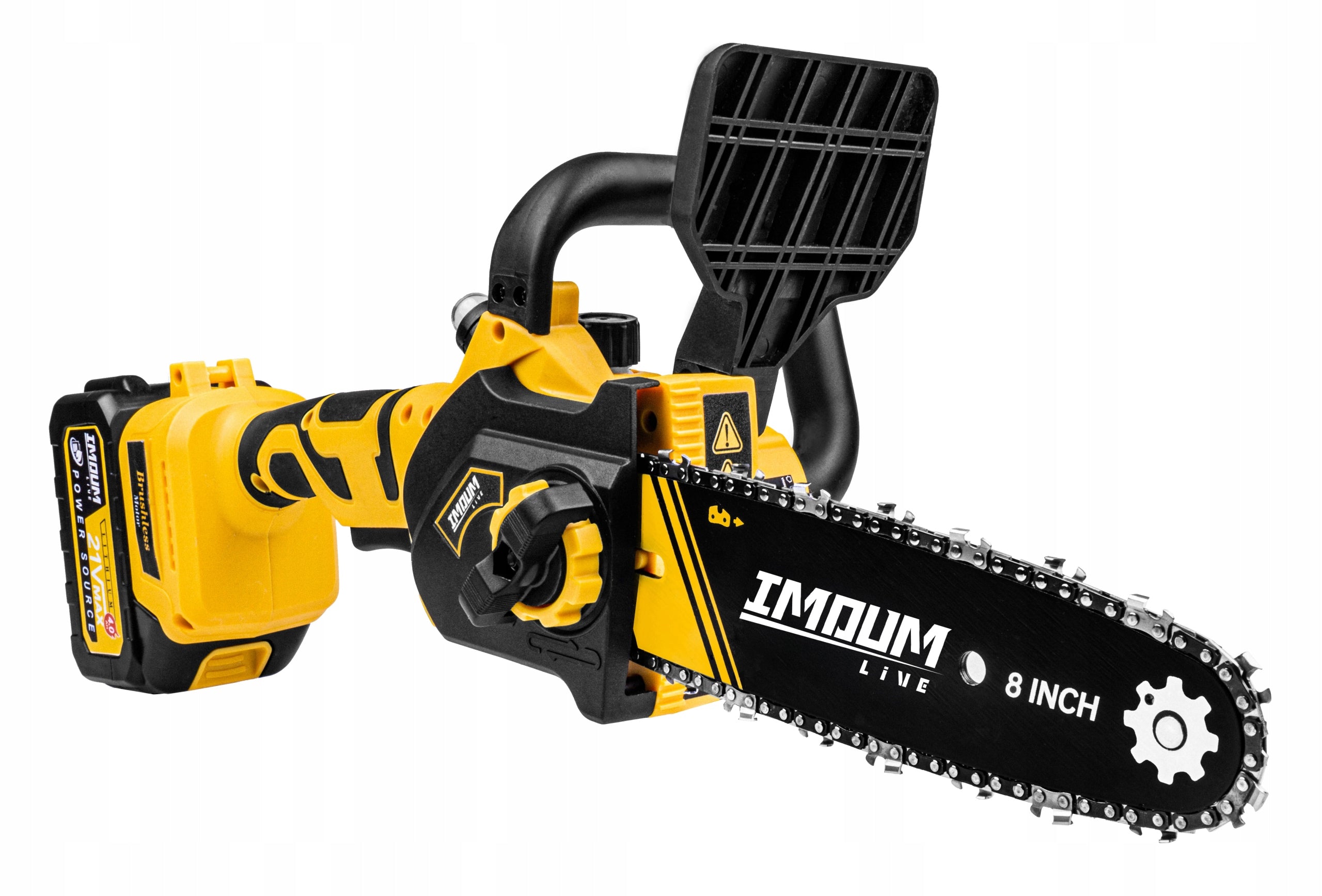 MINI CHAINSAW CORDLESS SAW 8" TWO BATTERIES SET IMOUM Series PIŁA ŁAŃCUCHOWA GAŁĘZIÓWKA PILARKA