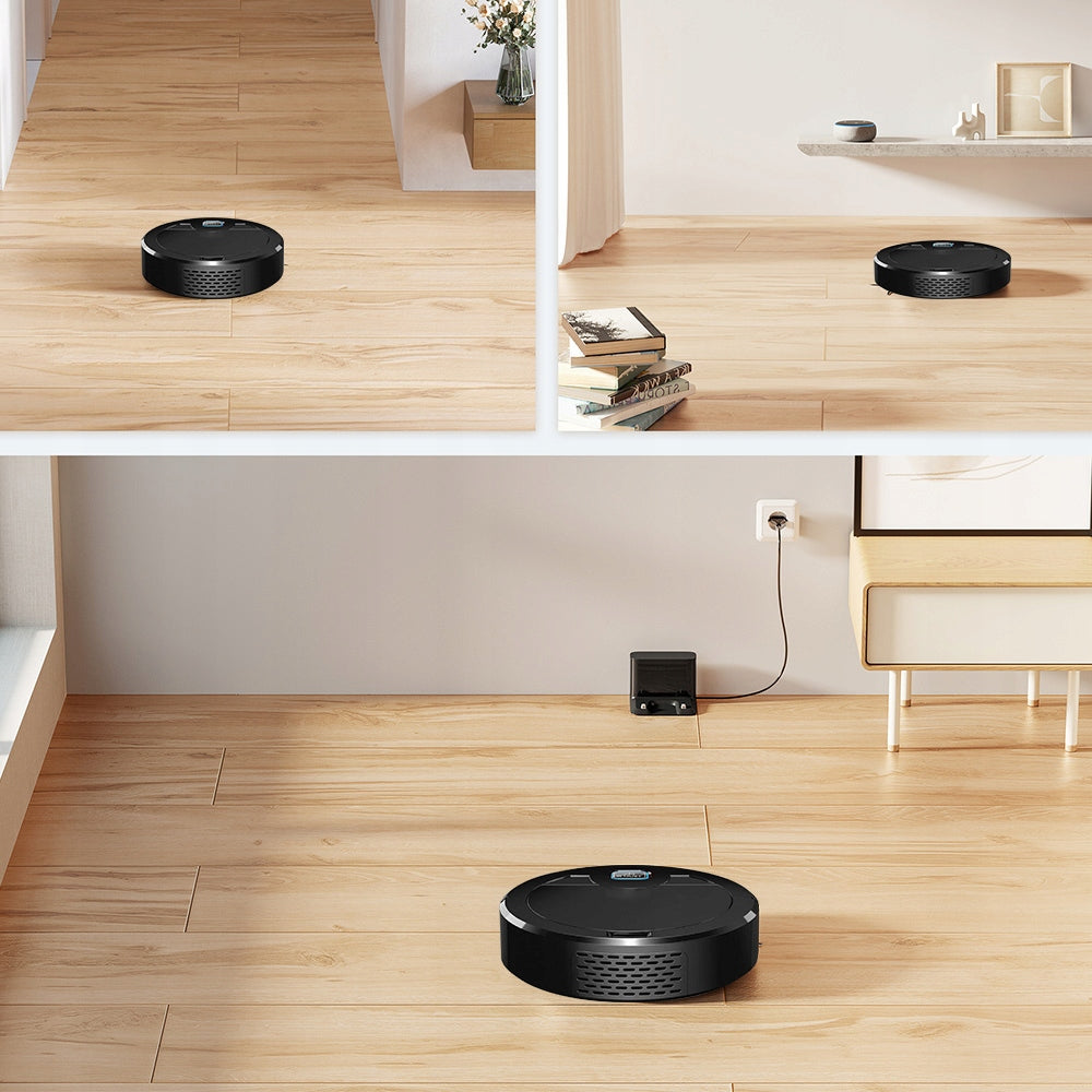 MINI CLEANING ROBOT WITH MOP SMART UV 15000PA 2000MAH BLACK USB Wireless operating time 0 min