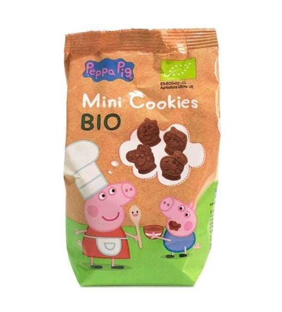 MINI COCOA COOKIES FOR CHILDREN PEPPA PIG BIO ORGANIC 100g