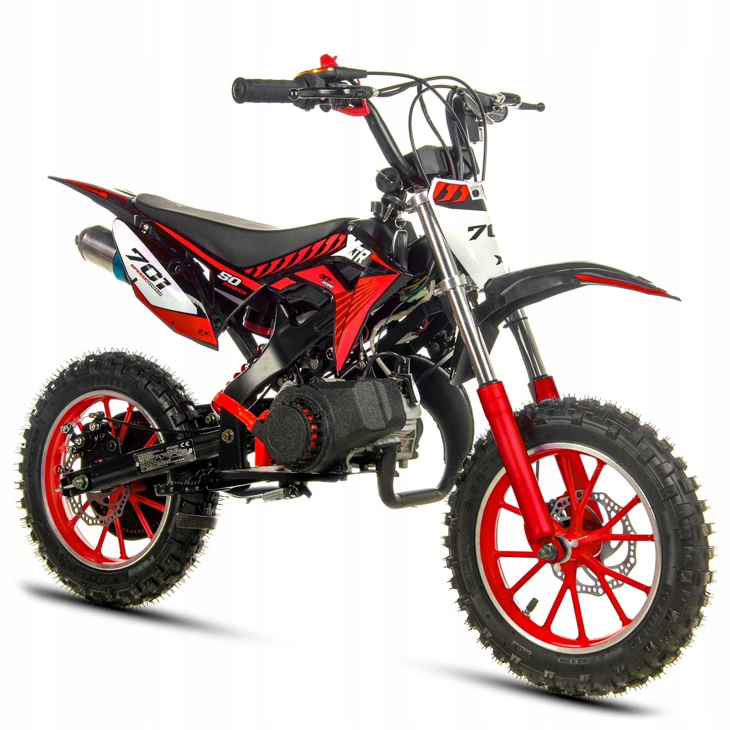 MINI CROSS MOTOR 50cc KIDS XTR 701 LARGE WHEELS SPEED CONTROL