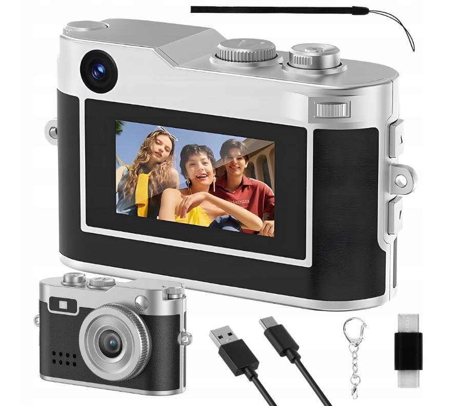 MINI DIGITAL CAMERA 1080P 2MP COLOR LCD SCREEN WITH LED LIGHT BLACK