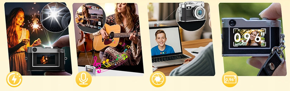 MINI DIGITAL CAMERA 1080P 2MP SCREEN 0 96 INCH LED OTG USB C VIDEO PHOTO Stabilization digital