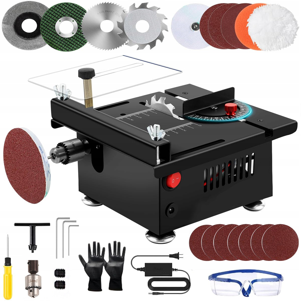 MINI ELECTRIC WOODWORKING TABLE SAW 220V