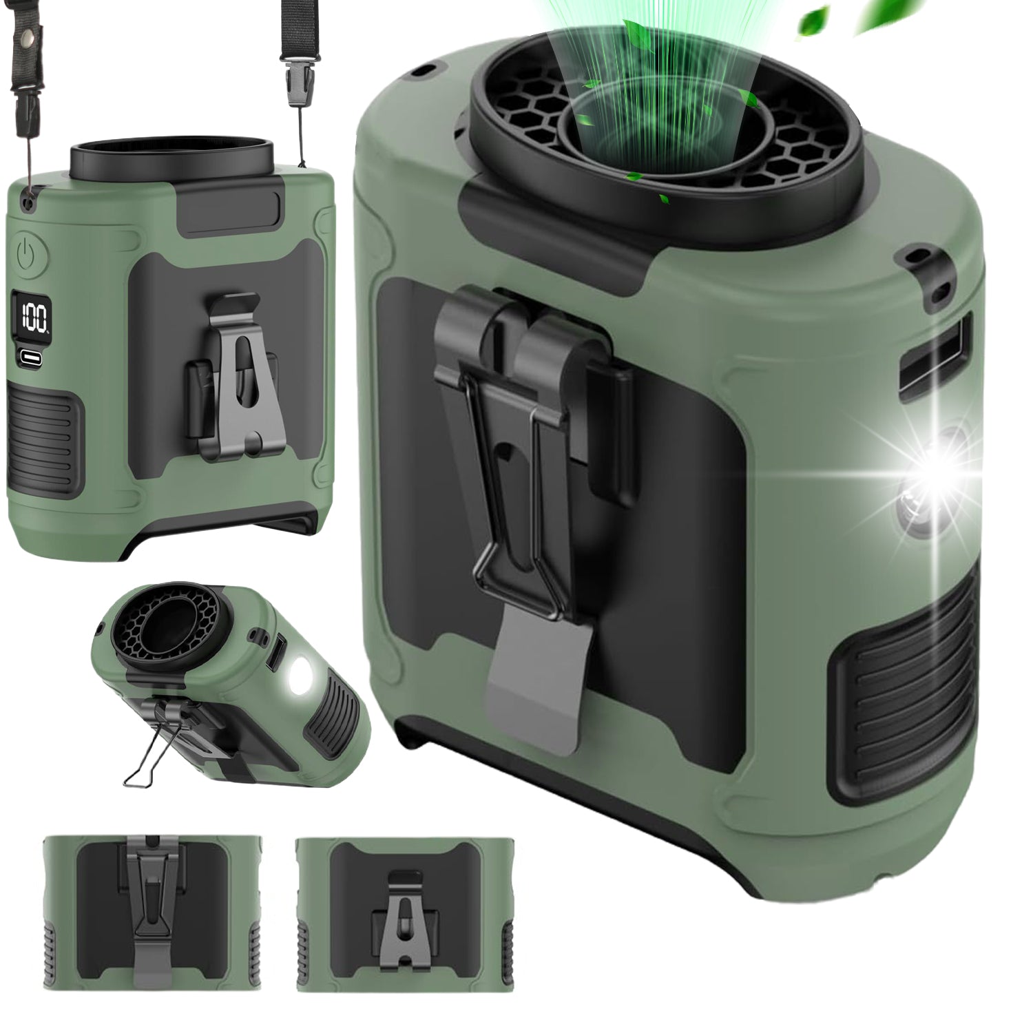 MINI FAN WITH BRUSHLESS DRIVE AND NECK STRAP