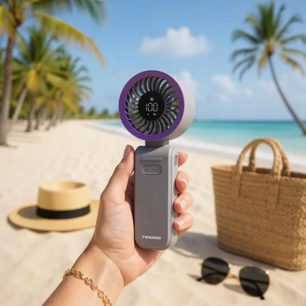 MINI FAN WITH FOLDING HANDLE FAN ADJUSTABLE ACCUMULATOR 3600mAh Fan type mini