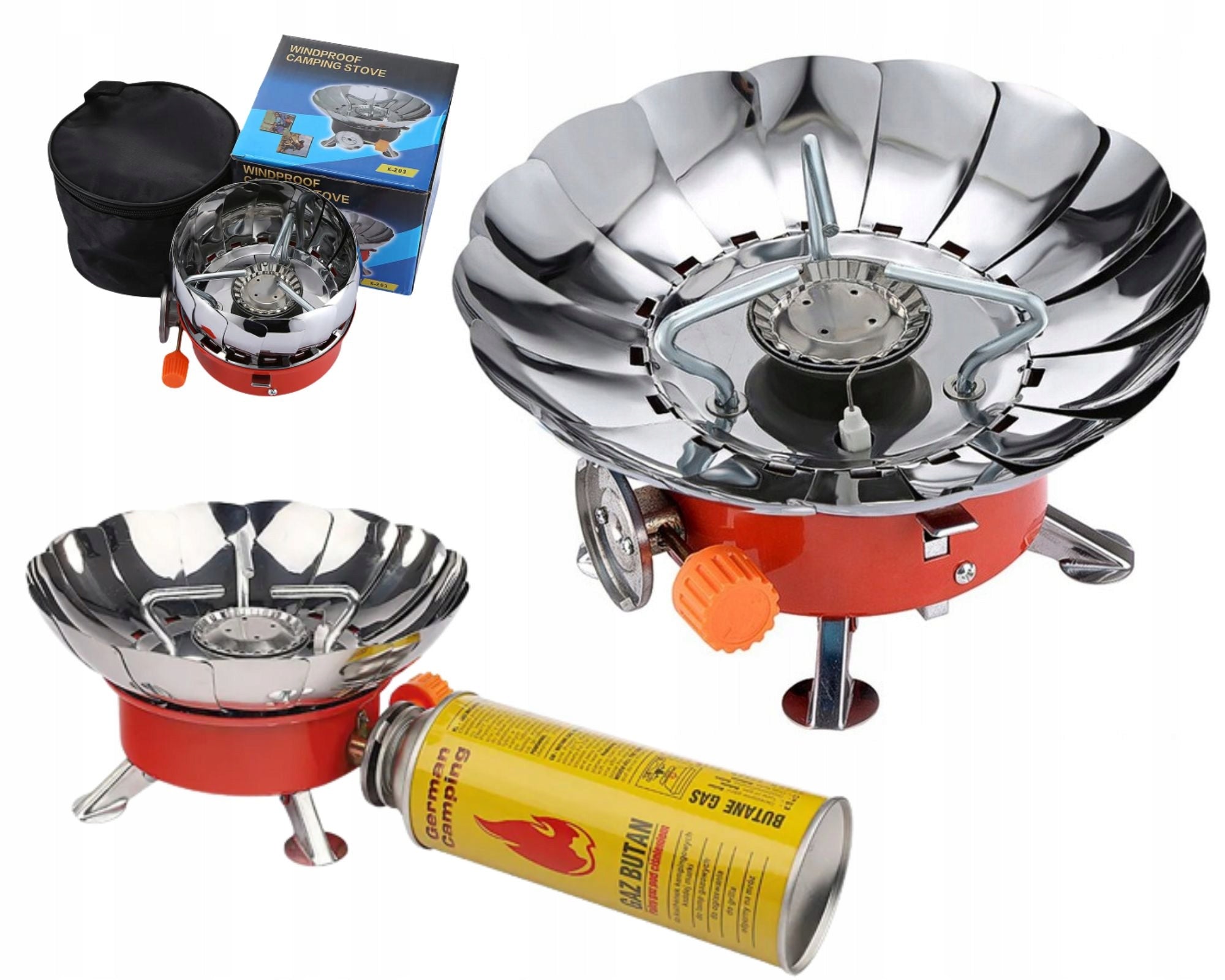 MINI FIELD TOURIST COOKER WITH MULTI-PURPOSE COVER FOR GAS CARTRIDGES EAN (GTIN) 5946810490134