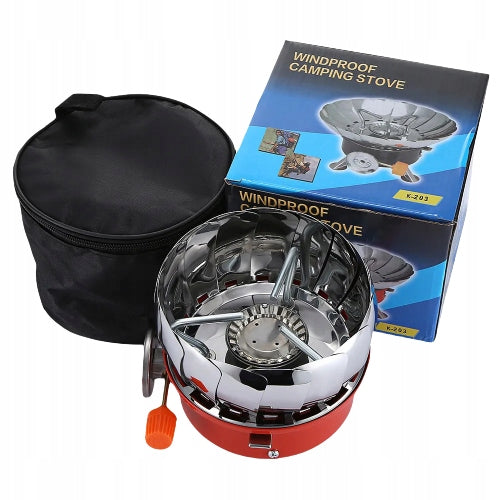 MINI FIELD TOURIST COOKER WITH MULTI-PURPOSE COVER FOR GAS CARTRIDGES