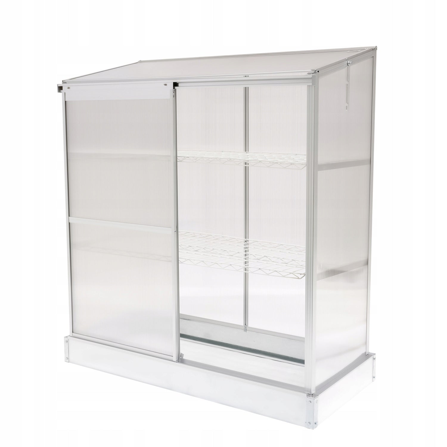 MINI GARDEN GREENHOUSE 130x58x140 BALCONY WALL POLYCARBONATE - Hosta Manufacturer Grindi