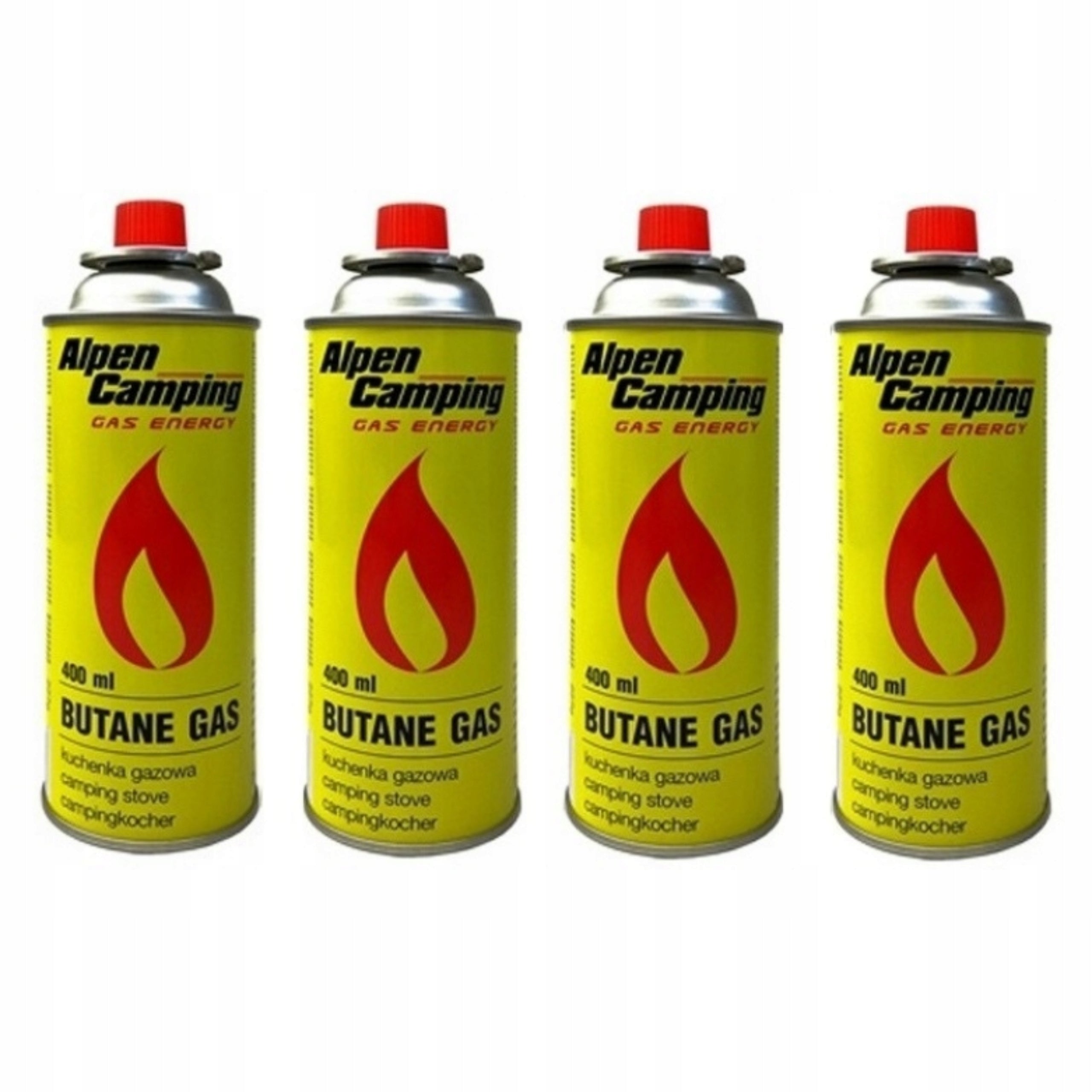 MINI GAS COOKER PORTABLE4xGAZ CARTRIDGE ALPEN CAMPING 400ml Brand Fox