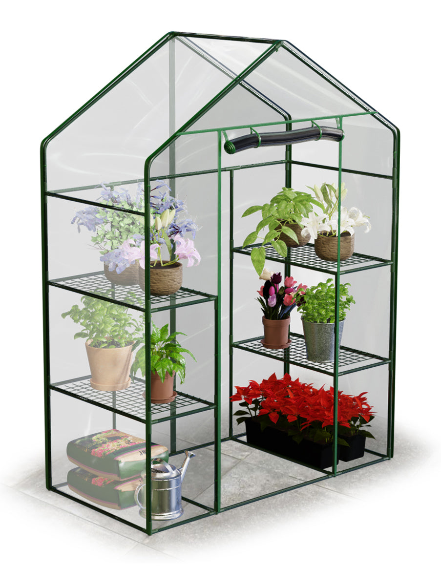 MINI GREENHOUSE BALCONY FOIL 4 SHELVES 195x140x70 Product weight with unit packaging 6 kg